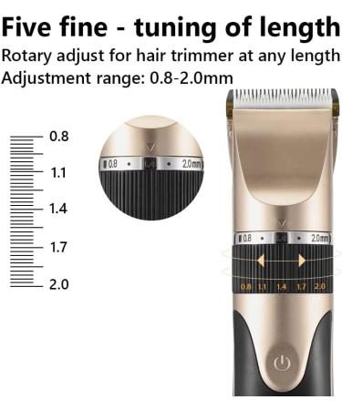 Hair Clippers for Men Hair Trimmer Barber Electric Hair Clipper Beard Hair Clipper Hair Clipper Cordless Hair Hairstyle Trimmer (Color : Gold No Box) - Buy Online on GoSupps.com