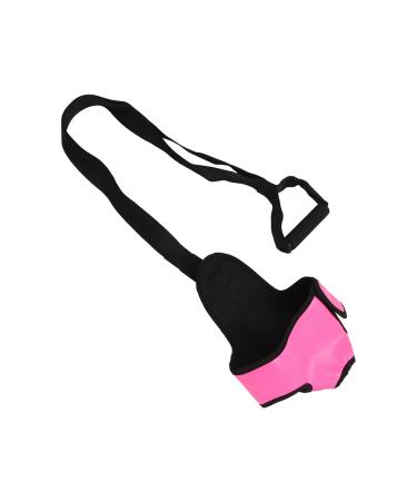 Foot-stretching belt adjustable relaxing muscles elastic breathable rose red leg stretch belt exercise belt portable stretching device