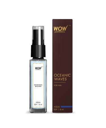 WO.W Skin Science Men Oceanic Waves | Aqua Eau De Parfum |Premium Valentine'S Day Gift | Long Lasting Luxury Aerosol Perfume For Him | 8mL
