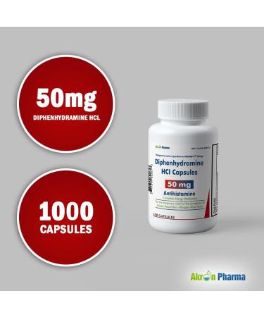 Buy Diphenhydramine HCl Capsules 50 mg - 100 Count | Fast International Shipping - Buy Online on GoSupps.com