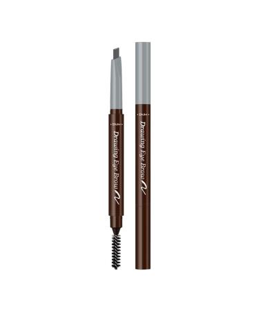 Eyebrow Pencil 2 Packs SMUSTY Waterproof Smudge-proof Eye Brow Makeup Kit with Eyebrow Brush Light Gray(#05)