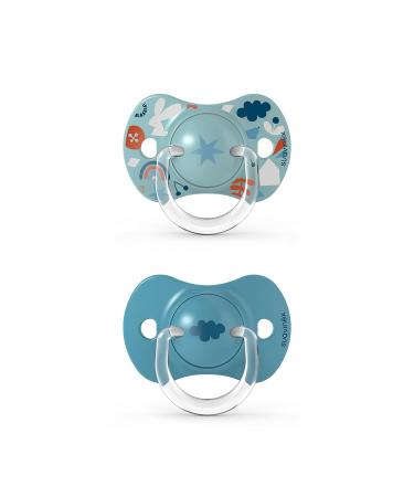 Suavinex Symmetrical lollipops Sx Pro made of silicone soft and flexible Forest Blue 6/18 months