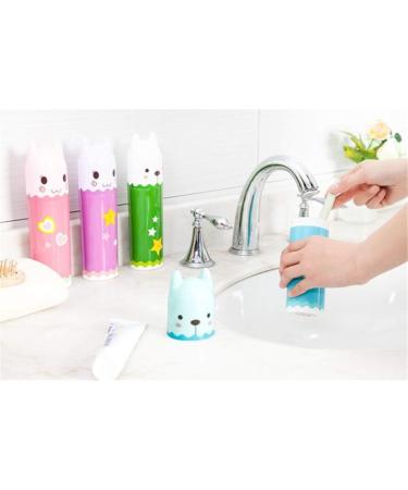 Milopon Travel Toothbrush Holder Set - 2x Toothbrush & Toothpaste Etui Case - Pink & Blue - Perfect for International Shipping - Buy Online on GoSupps.com