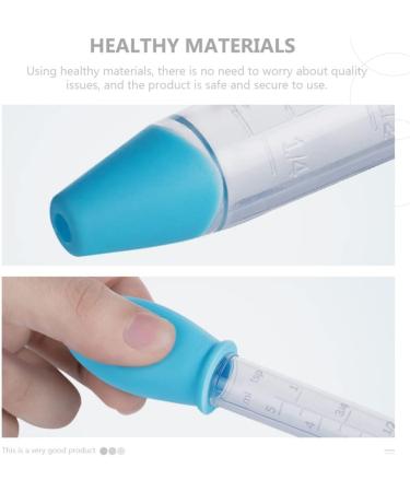 Healifty Baby Oral Syringe Dispenser for Liquid Medicine - Sky Blue Color | Kids Oral Feeding Syringe - Buy Online on GoSupps.com