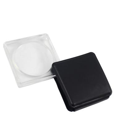 5X Folding Pocket Magnifying Glass Optical Glass Magnifier Portable Suitable for Outdoor Camping Hiking Diameter 42mm Small Gift