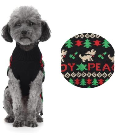 ABRRLO Dog Sweater - Warm Pet Sweater for Small & Medium Dogs (Black S) - Perfect for Puppies - Buy Online on GoSupps.com