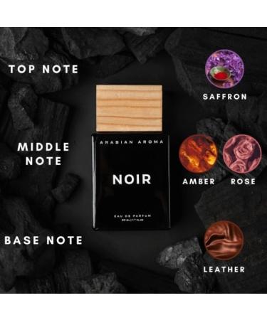 DJ Perfume Noir Perfume for Men Premium Luxury and Long Lasting Fragrance with Amber Rose Saffron and Leather Extrait De Perfume. - Buy Online on GoSupps.com