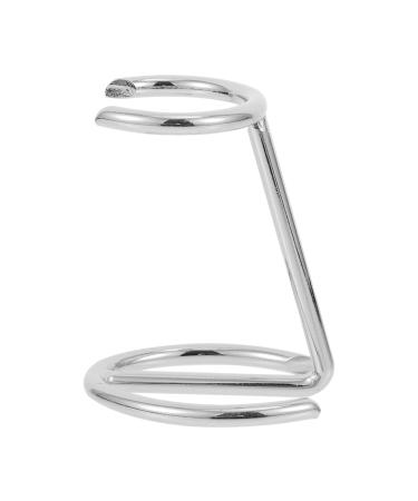 Milist metal-shave razor holder beard brush stand mustache razor storage for hair beard care tool holder for bathrooms salon supplies silver-colored