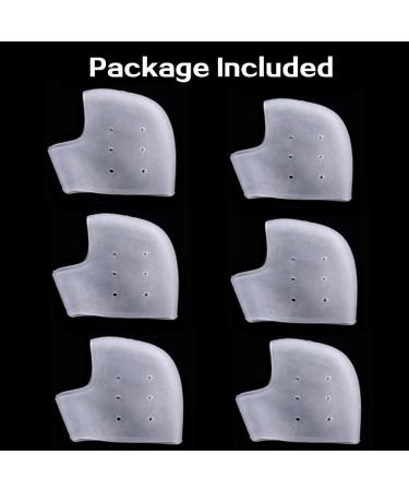Silicone Gel Heel Cushion 3 Pairs for Plantar Fasciitis & Heel Pain Relief | Healing Pads for Cracked Heels - Unisex - Buy Online on GoSupps.com