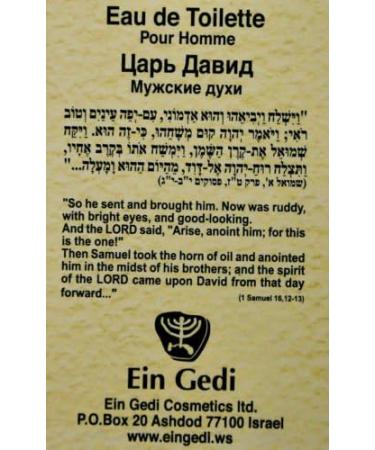 EIN Gedi King David Eau De Toilett Pour Homme 100 ml - Buy Online on GoSupps.com