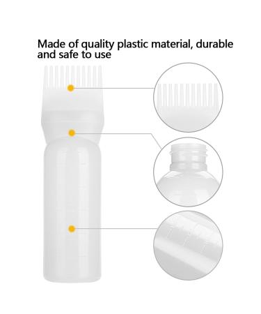 3 Colors Hair Dyeing Bottle Brush Shampoo Hair Colour Oil Comb Applicator Tool for Hair Dyeing Brush (white) - Buy Online on GoSupps.com