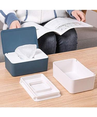 QKFON Storage Box for Wet Wipes - Versatile Napkin Holder for Home & Office - Stylish Pink White Design - Buy Online on GoSupps.com