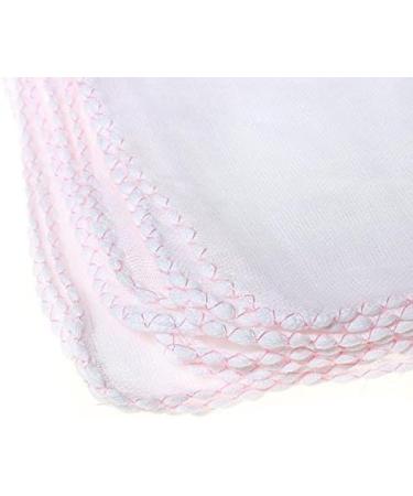 Panlom Pack 20 Eco-Friendly Muslin Face Cloths | Soft Cotton Reusable Facial Cleansing Cloths | Pink Edge | 20 Count - Buy Online on GoSupps.com