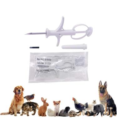 Backagin 1/10/20 Pack 2.12mm Microchips Dogs ID Microchip FDX-B ISO 11784/11785 Pet Cats Microchips Implant Kit with Syringe for Veterinary Management 2.12mm 20 Packs