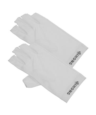 FRCOLOR 5 Pairs Uv Gloves Uv Nail Gloves Uv Protection Gloves Women Uv Finger Protection Nails Half Finger Gloves Manicure Gloves Lamp Anti-uv Fabric White Women's - Buy Online on GoSupps.com