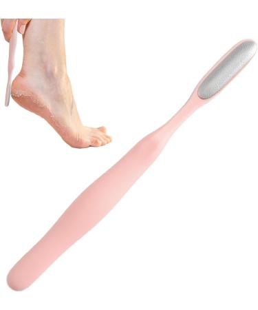 Eventerde Foot Rasp Foot File | Long Handled Toe Cleaning Brush Foot File Shower Foot Scrubber Skin Removal Foot File Callus Remover Long Handled Toe Brush for Wet and Dry Feet Pink - Buy Online on GoSupps.com
