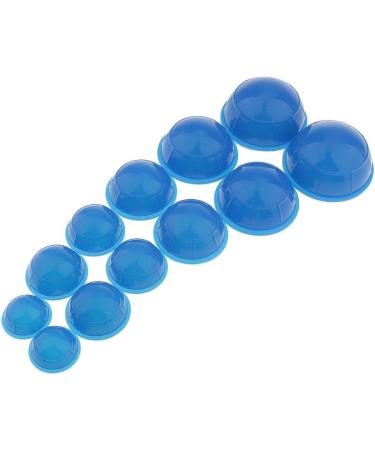 Sharplace 12 Pack Silica Gel Cupping Set - Face Anti Cellulite Therapy for All Skin Types | International Shipping - Buy Online on GoSupps.com