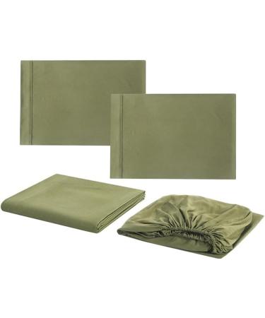 Casilva Sheets Casilva Self Cleaning Sheets Casilva Eucalyptus Sheets Cooling Breathable Silky Soft 16-Inch Deep Pockets - 4-Piece Bedding Set (Green Full) Green Full - Buy Online on GoSupps.com