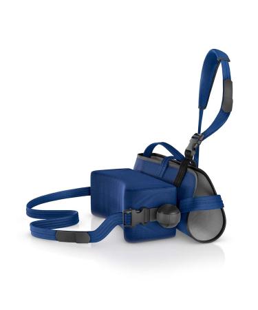 Professional Shoulder Abduction Sling | Medical Arm Immobilizer for Injury Support | Right & Left Arm - Blue Large - Buy Online on GoSupps.com