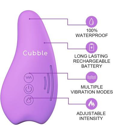 Cubble Warming Lactation Massager | Breastfeeding Support for Clogged Ducts & Engorged Breasts - Improve Milk Flow | Purple - Buy Online on GoSupps.com