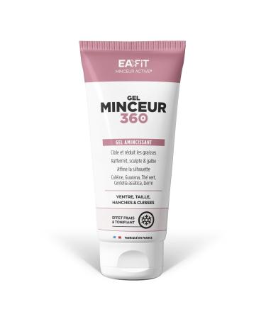 Eafit Minceur - SLIMMING GEL 360 - SLIMMING GEL - Guarana - Green tea - Menthol - Reduces fat - Firms Refines the silhouette - Fresh and Toning effect - Stomach - Hips - Thighs - 200 ml
