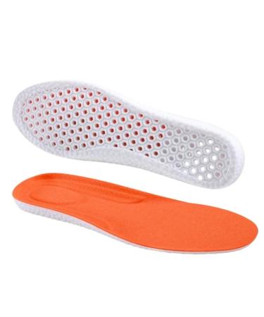 Winter Constant Temperature and Warmth Insoles for Men's Sports Insoles with Soft Soles for Breathability(45) 45 Orange