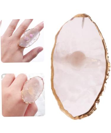 Nail Mixing Palette Nail Art Finger Ring Palette Polish Holder Color Mixing Plates Manicure Tools White Brushes - Buy Online on GoSupps.com