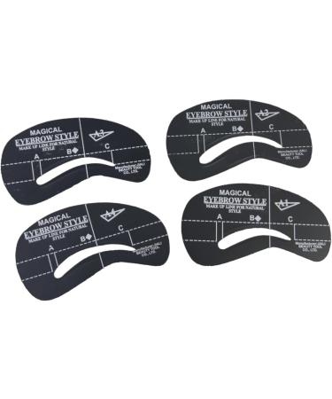 FOMIYES 72 Pcs 6 Sets Eyebrow Templates Stencils Eyebrow Template Stencils Eyebrow Card Sticker Cosmetic - Buy Online on GoSupps.com