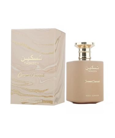 Paris Corner | Taskeen Caramel Cascade EDP - 3.4 Fl Oz | Sweet Elegance Perfume for Women and Men | Unisex Fragrance Featuring Caramel Milk Tonka Bean & Honey