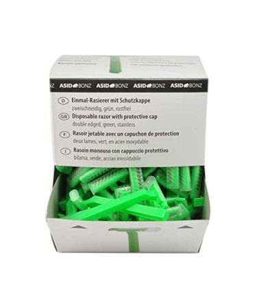 100 pieces of stainless steel disposable razors with protective cap double-edged disposable razors razors
