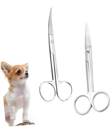 Beaupretty 4-Piece Fabric Scissors Set - Animal Hair Cutting Scissors for Pet Grooming | Round Head & Curved Design - Buy Online on GoSupps.com