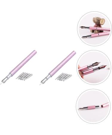 DOITOOL 4 Sets Colored Pen Nails Kits Nail Kit Accessories Nail Accessories Nail Art DIY Pen Fountain Pen Fine Embossing Art Supplies Manicure Pen Tool Pink Nail Polish Metal - Buy Online on GoSupps.com