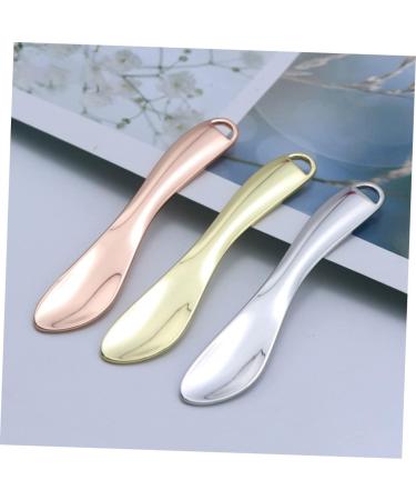 Baluue 5pcs Cosmetic Beauty Spoon Makeup Spoon Facial Spoon Mini Cosmetic Spoon Eye Cream Zinc Alloy Silver 6.5X1.3X0.3CM Silver - Buy Online on GoSupps.com