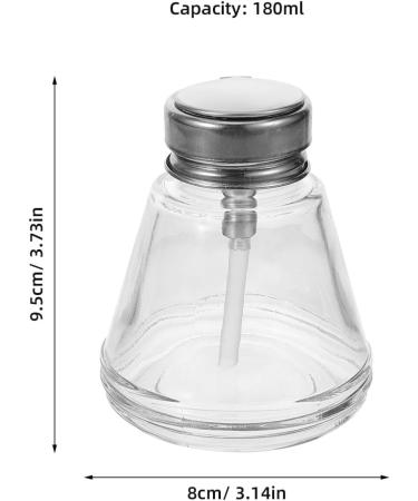 Healeved Pump Bottle Empty Nail Polish Remover Dispenser Empty Nail polish Bottle Makeup Remover Dispenser Bottle(180ml) - Buy Online on GoSupps.com