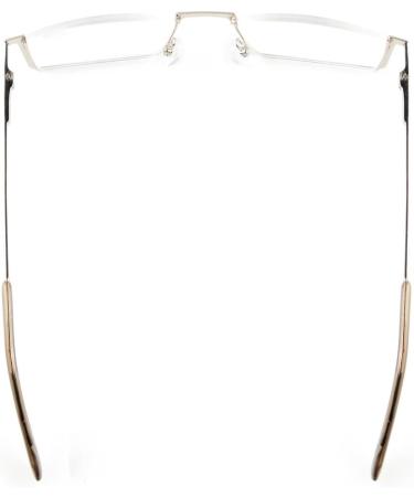 Eyekepper Quality Metal Half-Rim Reading Glasses - Silver +0.75 | Stylish & Comfortable International Shipping - Buy Online on GoSupps.com
