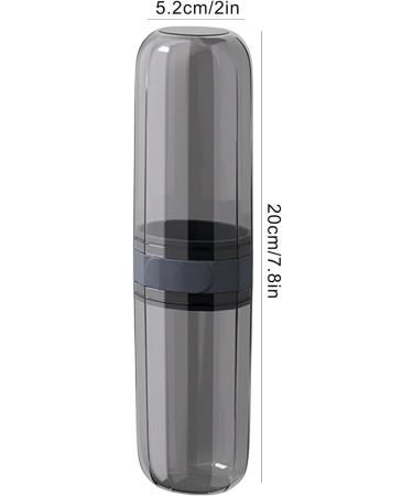 Transparent Toothbrush Holder Travel Case - Dustproof & Leak-Proof Organizer for Hygiene | Black Toothbrush Storage Solution - Buy Online on GoSupps.com