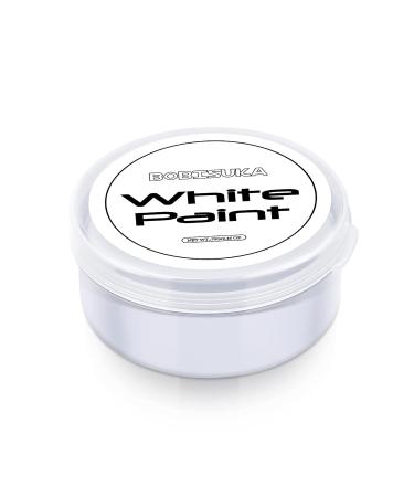 BOBISUKA White Face and Body Paint,Professional Oil Based Creamy Painting Palette For Party Halloween Stage Cosplay Clown Sfx Makeup - Non Toxic For Adults And Kids (Large 70g/2.46oz)