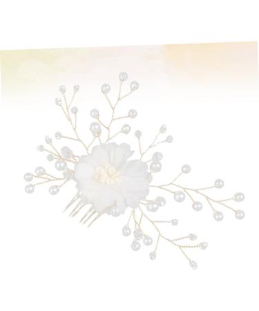 ifundom Pearl Headpiece Wedding Headpiece for Bride Rhinestone Hair Clips Rhinestone Headpiece Bridal Headpiece Bridal Hair Clip Pearl Tiara Pearl Hair Comb Crystal Bridesmaid Tiara Flower - Buy Online on GoSupps.com
