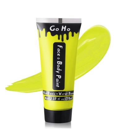 Go Ho Ogre Green Face Body Paint Washable(2.37oz 70ml) Water Based Cream Ogre Green Face Paint and Body Paint Halloween Costumes Festivals Cosplay SFX Makeup
