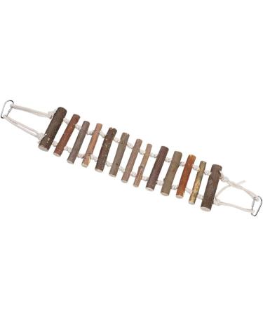 24-inch Wood Bird Ladder Swing for Parrots & Cockatiels | Hanging Climbing Bridge for Small-Medium Birds - Buy Online on GoSupps.com