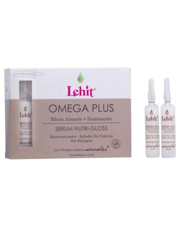 Lehit Tratamiento en Ampolletas de Omega Plus Efecto alisante + Iluminnacion 12 ampolletas de 13 mililitrios.