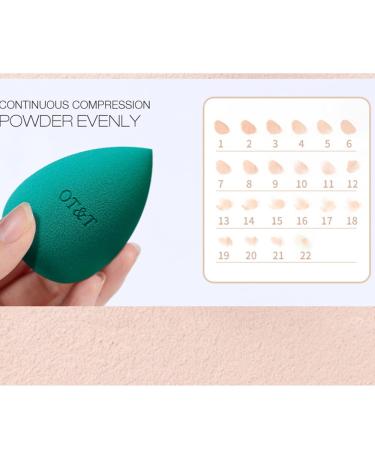 Premium Makeup Sponges for Dry & Wet Use - Foundation Cream & Powder Applicator - Drop-Shaped Puff with Storage Box - Available in 2 Colors - Buy Online on GoSupps.com