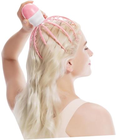 SESESFOUFU Portable Massage Device - Pink Head & Scalp Massager for Circulation - Handy Octopus Tool for Relaxation - Buy Online on GoSupps.com