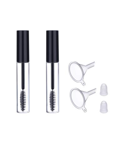 ESSENCIALES - Empty Mascara Bottle and 2 Eyelash Brushes Refillable Bottle for Castor Oil Transparent - Buy Online on GoSupps.com
