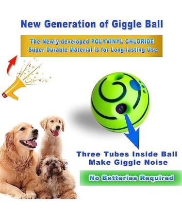 ZUNAX Giggle Ball For Dogs Interactive Dog Toy Ball Dog Squeaky Ball With Funny Sounds Dog Toy For Boredom and Anxiety For Small Medium And Large Dogs - Buy Online on GoSupps.com
