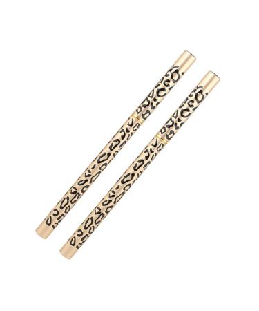 Beavorty 2pcs Black Eyeliner Brown Eyeliner Eye Brow Brush Eyebrow Pencil Makeup Tools Bicuspid Miss Picture 2