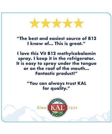 KAL B-12 Methylcobalamin 2500 mcg - Berry Flavor, 2 fl oz | Energy & Wellness Support - Buy Online on GoSupps.com