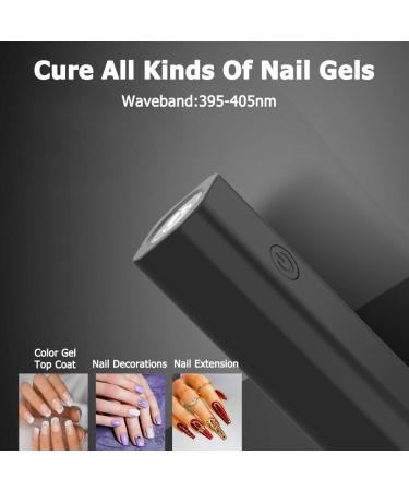 Mini UV Light for Gel Nails - Portable Handheld UV LED Nail Lamp for Quick Drying & Curing - USB Flashlight Nail Dryer for Salon & Home Use (White - Buy Online on GoSupps.com