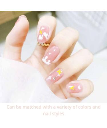 3D Laser Holographic Letter Nail Stickers - 6 Sheets | Gold Nail Decals for Nail Art DIY | Designer Nail Accessories - Nail Decals - Buy Online on GoSupps.com