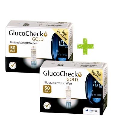 GlucoCheck GOLD Starter Set (mg/dl) - 110 Blood Glucose Test Strips | Shop Now for Accurate Diabetes Monitoring - Buy Online on GoSupps.com